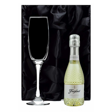 Personalised Fusion Flute & 20cl Prosecco in Silk Gift Box - Birthday Fabulous Design