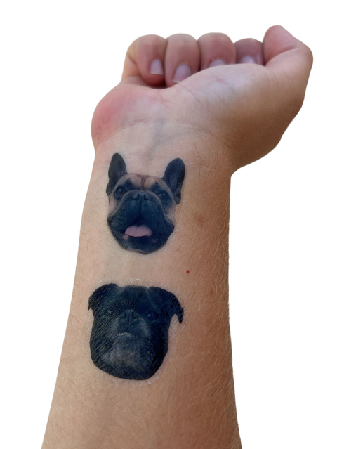 Personalised Pet Photo Temporary Tattoos