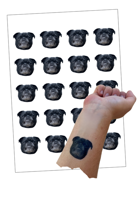 Personalised Pet Photo Temporary Tattoos