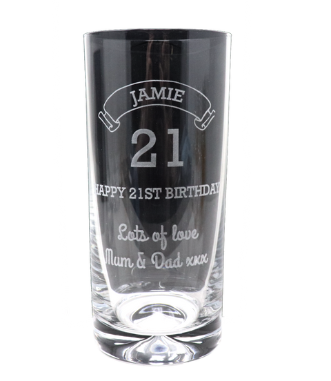 Personalised Birthday Age Highball Glass