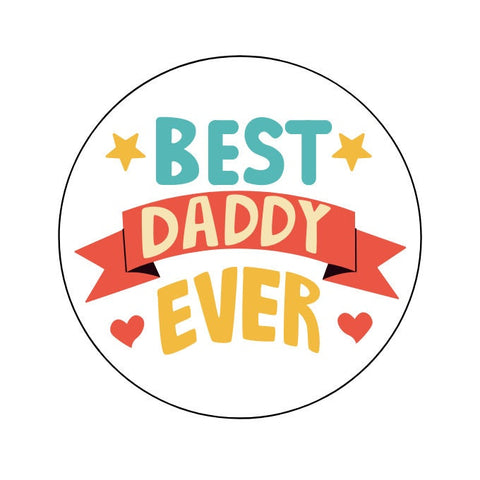 Personalised Best Daddy Ever Design Edible Drinks Toppers