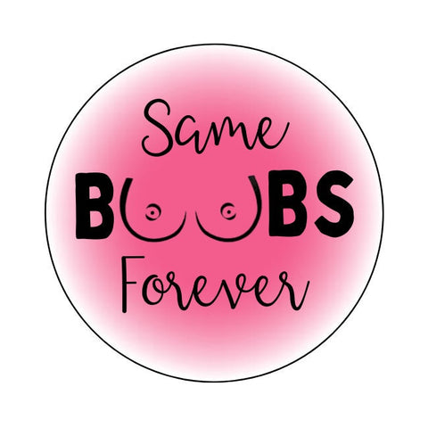 Same Boobs Forever Design Edible Drinks Toppers