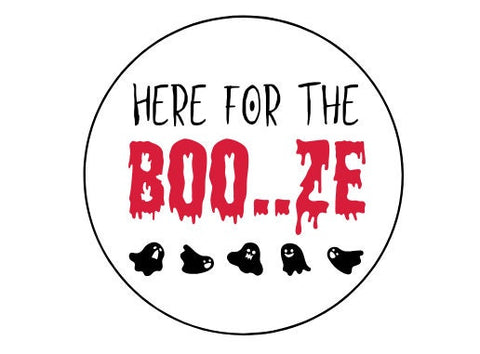 Here for the Boo..ze Design Edible Drinks Toppers