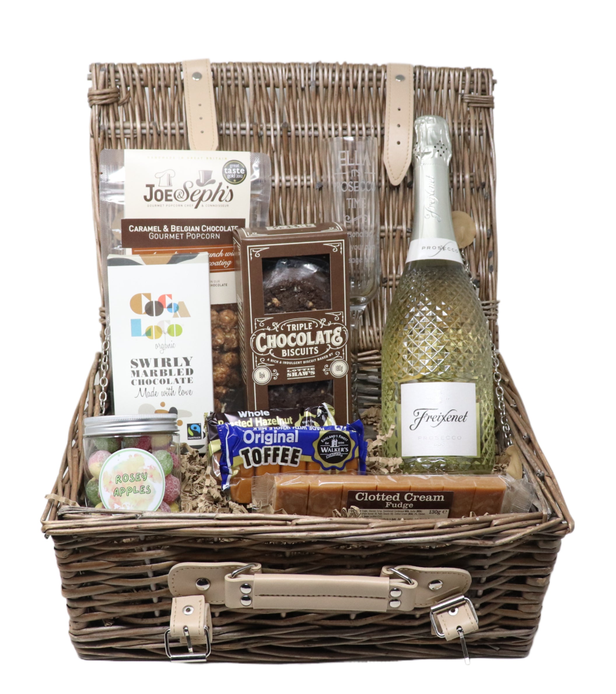 Hampers store with prosecco